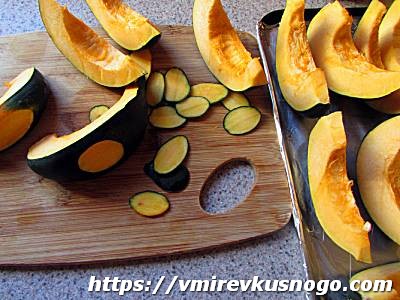 запеченая тыква с орехами