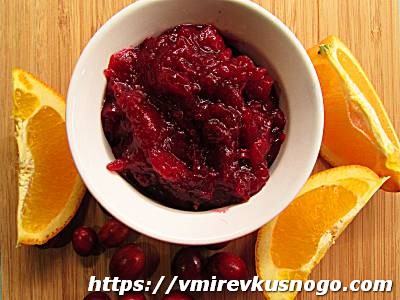 клюквенный соус рецепт