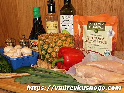 куриная грудка с ананасами